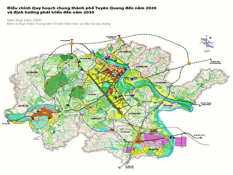 Bản đồ quy hoạch Tuyên Quang 1/500 dùng trong các dự án